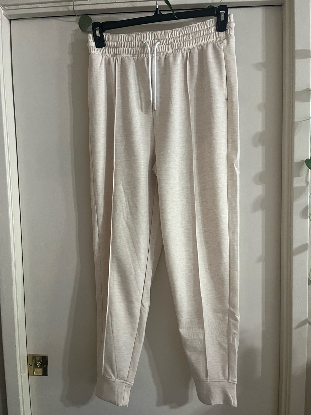 Women’s Jogger Pants in Light Beige - Comfortable Drawstring Sweatpants